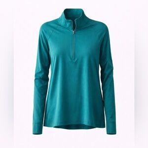 Merrell Teal Quarter Zip Pullover | Lightweight Active Top | Small